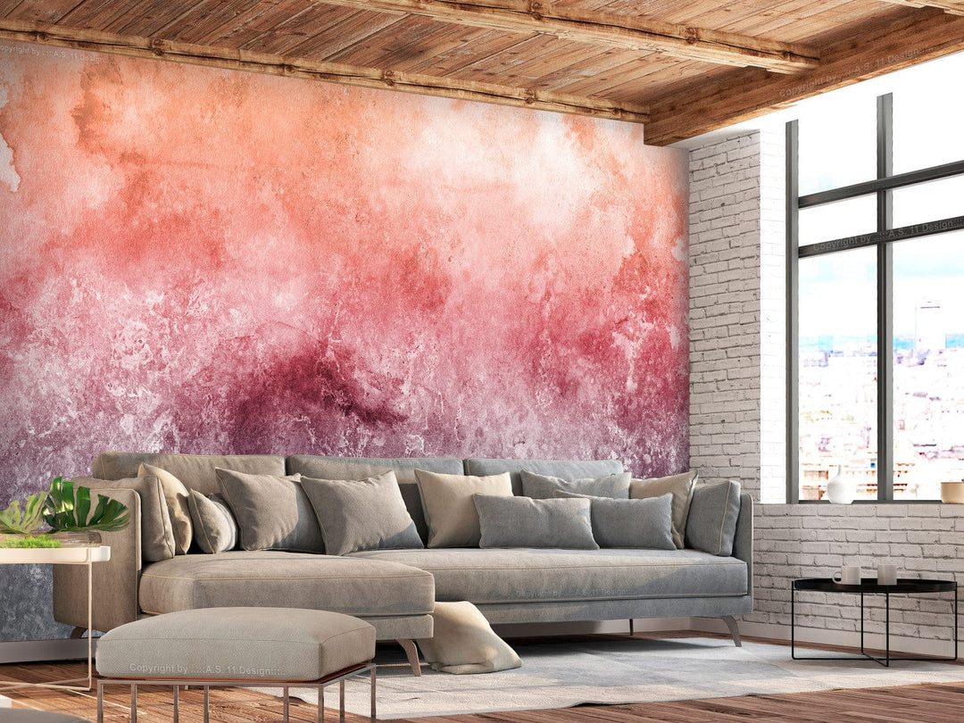 Fototapetes ar abstrakciju rozā krāsā - Saulains prieks - 136018 G-ART