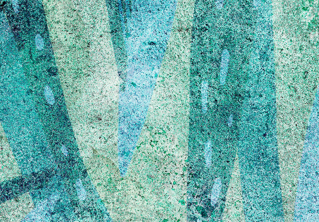 Fototapetes ar abstrakciju tirkīzā krāsā - Šķidrā daba - 135562 G-ART