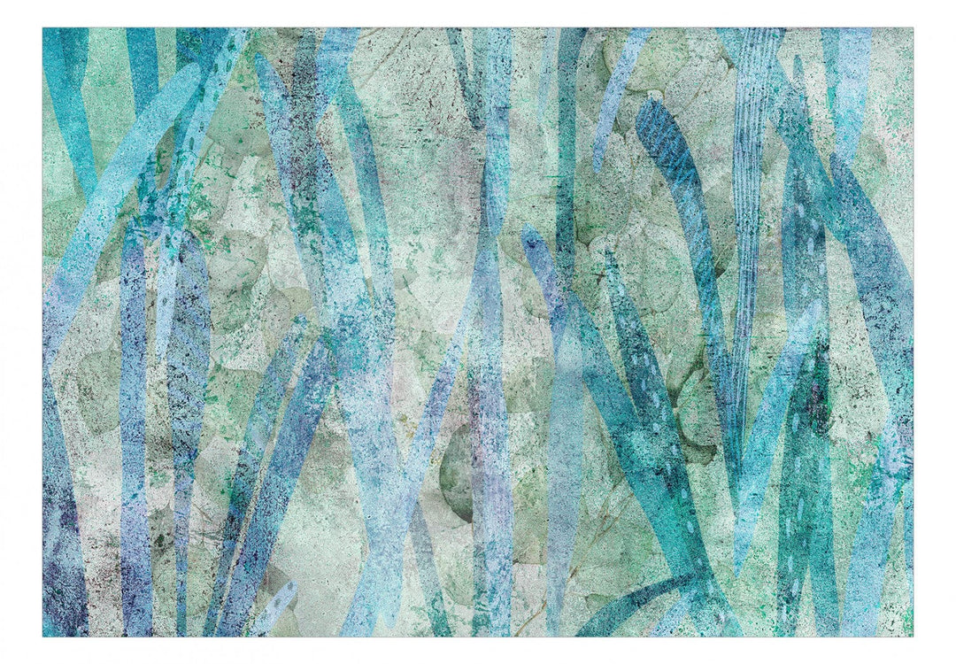 Fototapetes ar abstrakciju tirkīzā krāsā - Šķidrā daba - 135562 G-ART