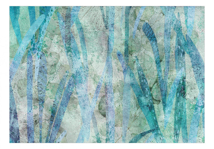 Fototapetes ar abstrakciju tirkīzā krāsā - Šķidrā daba - 135562 G-ART