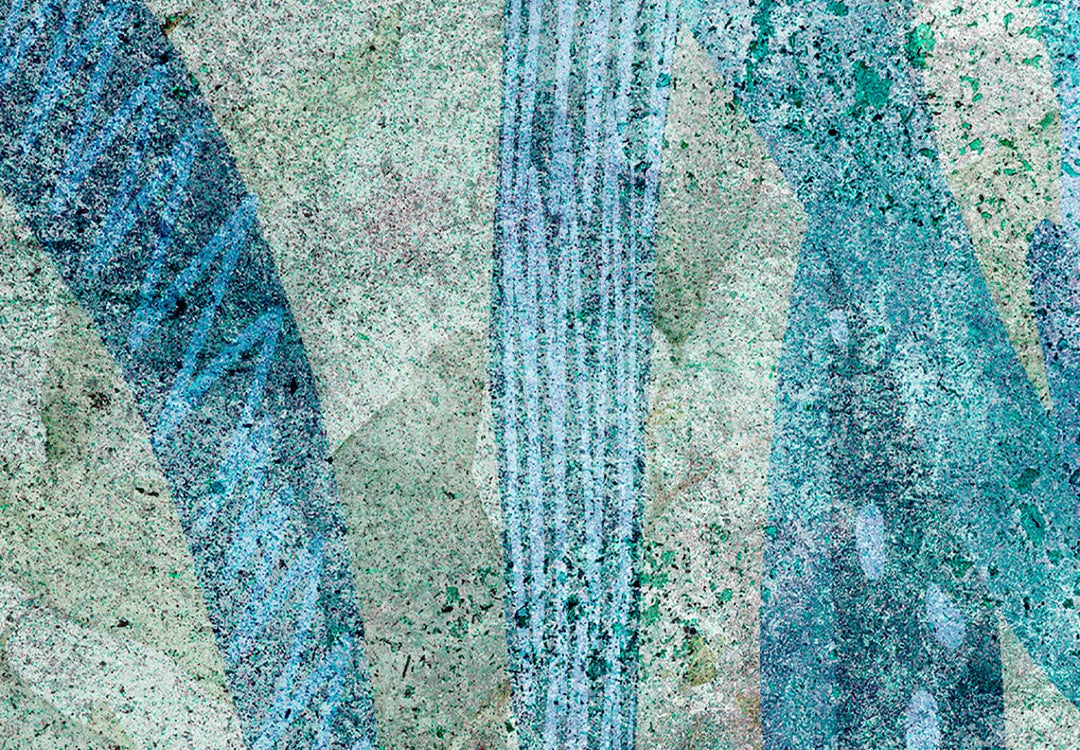 Fototapetes ar abstrakciju tirkīzā krāsā - Šķidrā daba - 135562 G-ART