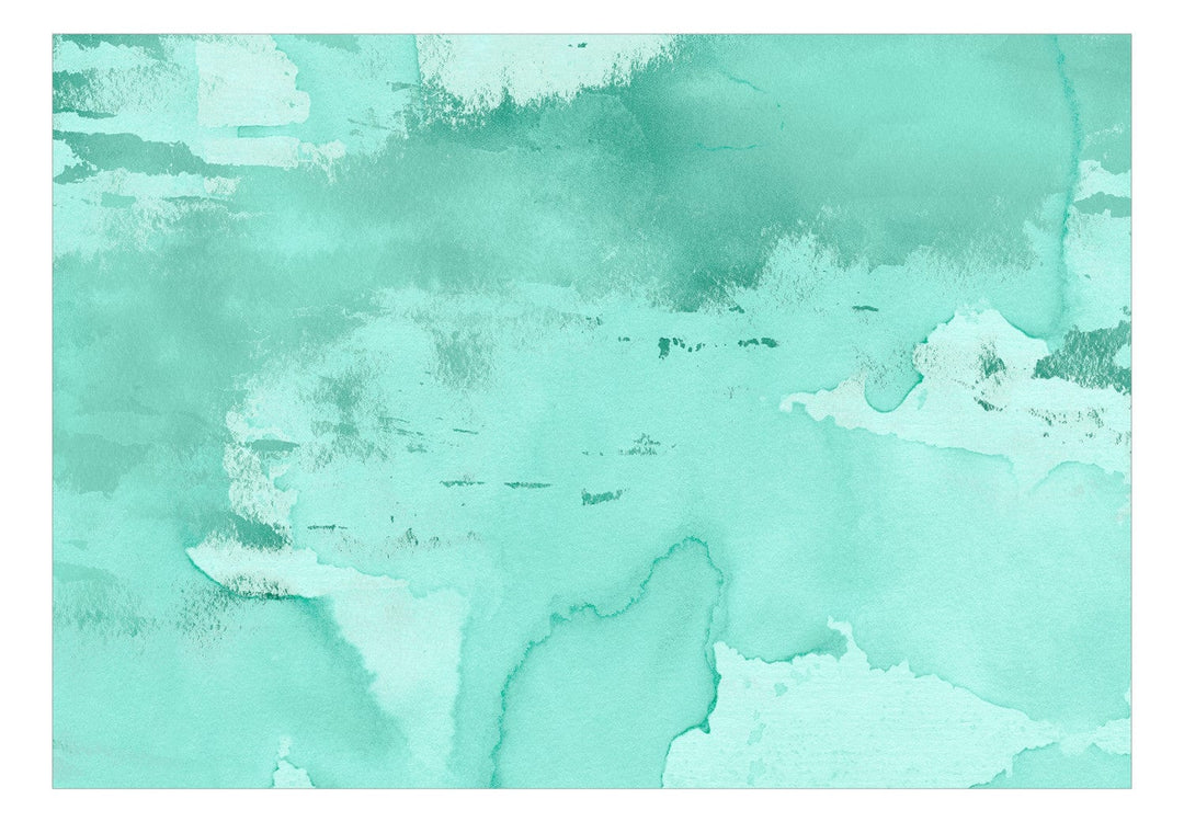 Fototapetes ar abstrakta fonu - Abstraktā migla tirkīzā krāsā - 143185 G-ART