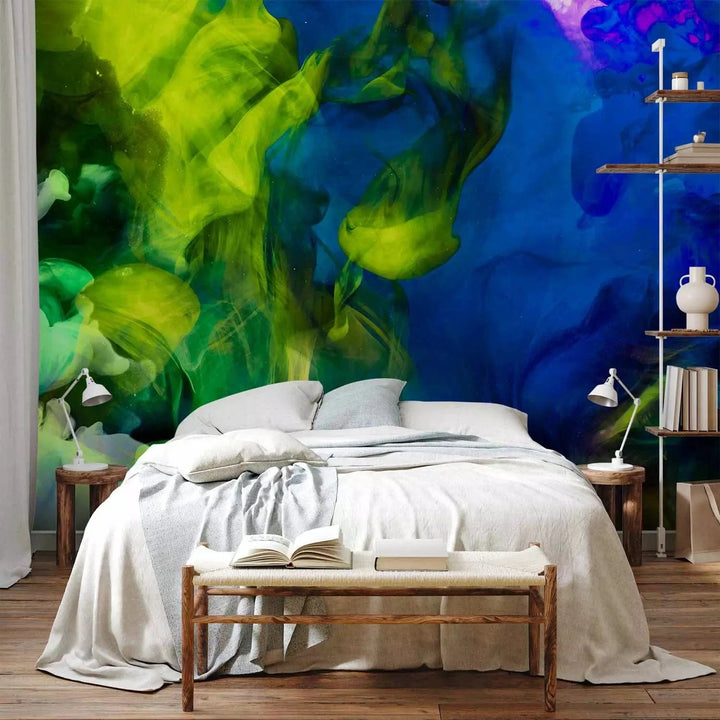 Fototapetes ar abstrakta rakstu - Krāsu trakums - Jauniešiem G-ART