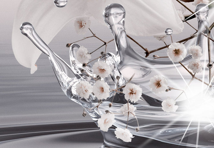 Fototapetes ar baltām lilijām - Ziedu brīze - 135800 G-ART