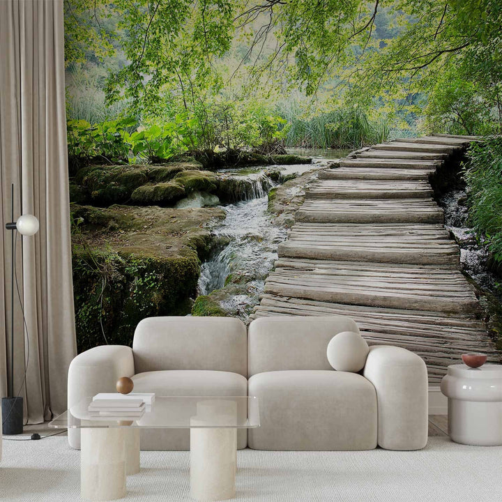 Fototapetes ar dabu mierīgām interjeram - Meža ceļš - 60506  G-ART