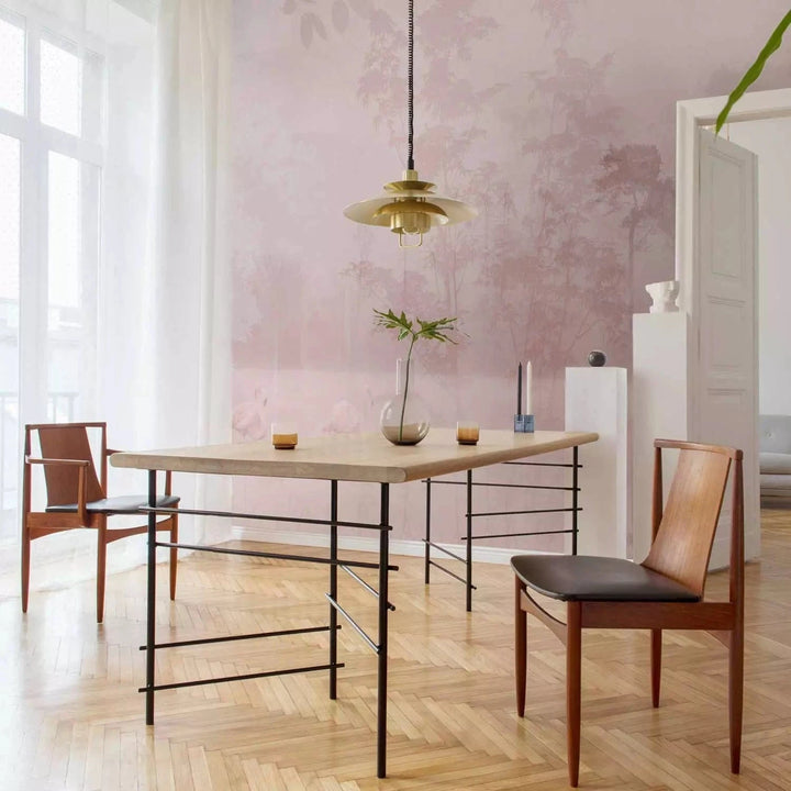 Fototapetes ar flamingo Dawn Pink rozā krāsā G-ART