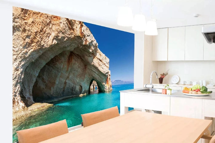 Fototapetes ar jūras skatu - Zakintos sala, košās krāsās, zilā D-ART