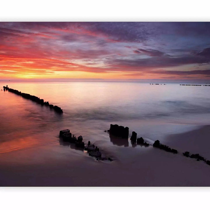 Fototapetes ar jūru - Saulriets Baltijas jūrā - premium G-ART