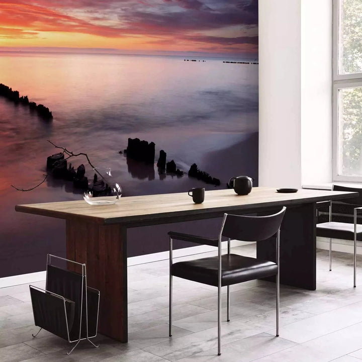 Fototapetes ar jūru - Saulriets Baltijas jūrā - premium G-ART