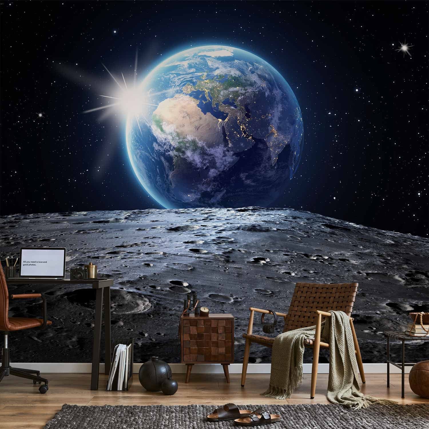 Wall Murals with space theme - view of Earth - 60168 – Tapetenshop.lv