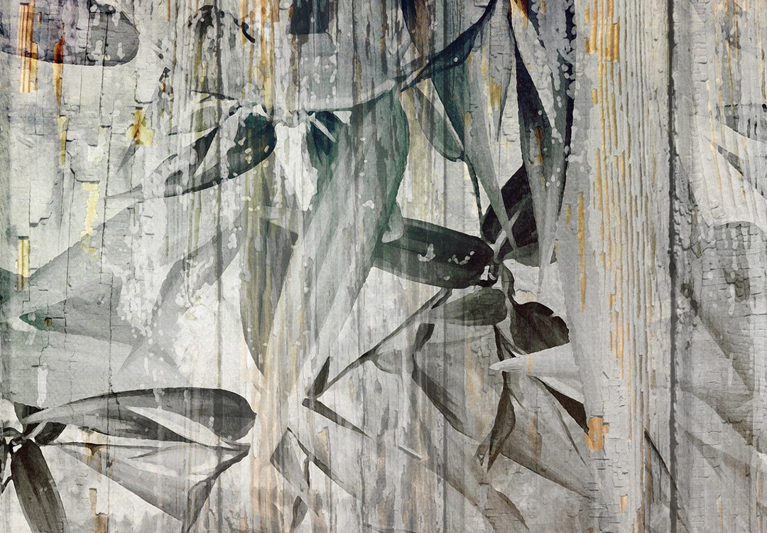 Fototapetes viesistabai  ar lapām - Lapu krāsas, 142711 G-ART