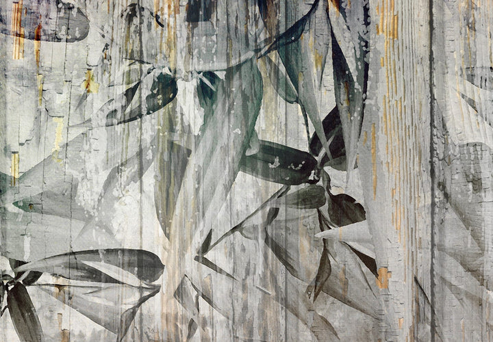 Fototapetes viesistabai  ar lapām - Lapu krāsas, 142711 G-ART