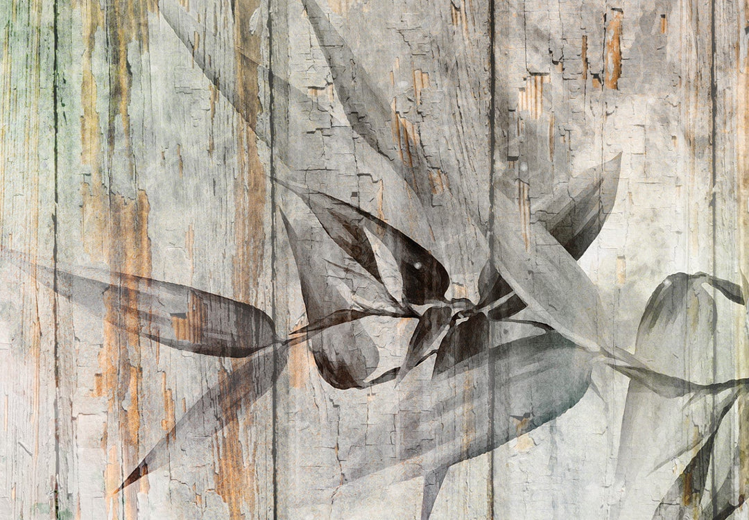 Fototapetes viesistabai  ar lapām - Lapu krāsas, 142711 G-ART