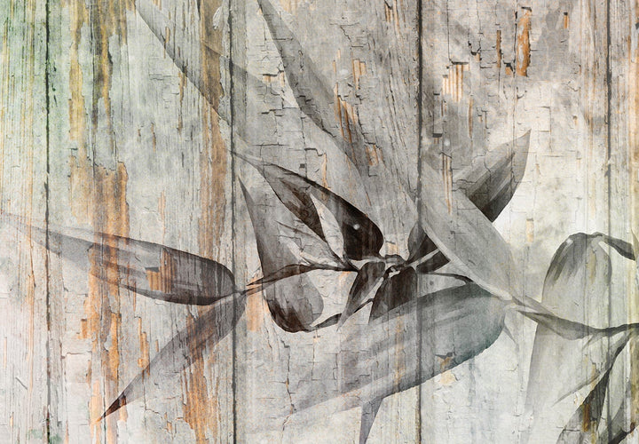 Fototapetes viesistabai  ar lapām - Lapu krāsas, 142711 G-ART