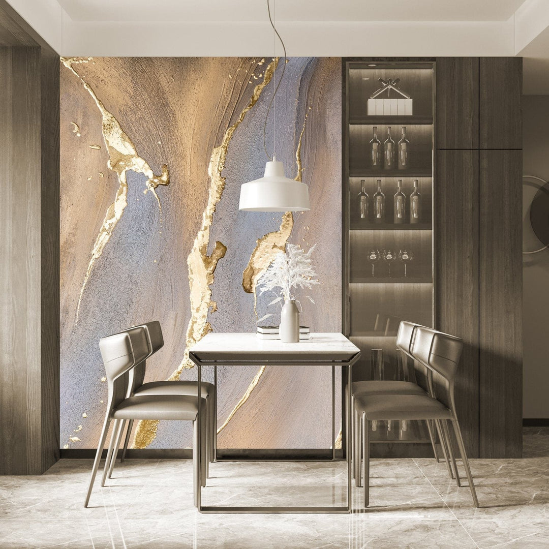 Fototapetes ar māksliniecisku dizainu, Zelta marmors, 184x254 cm D-ART