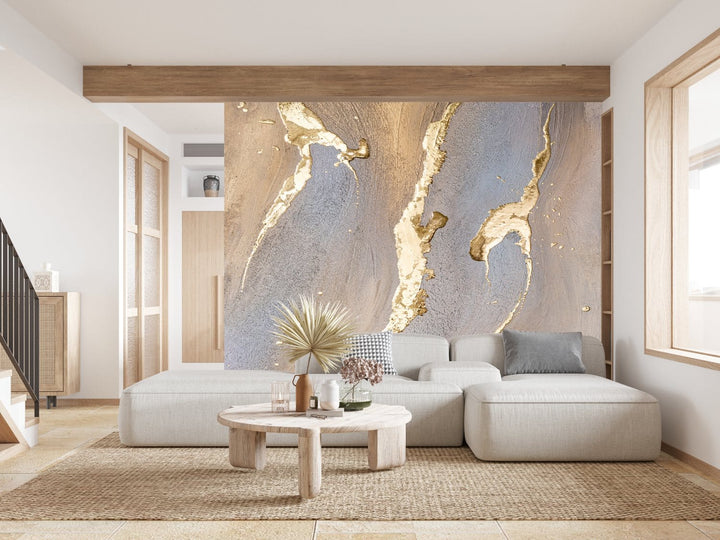 Ekskluzīvas fototapetes "Petitto Art" - Zelta marmors D-ART