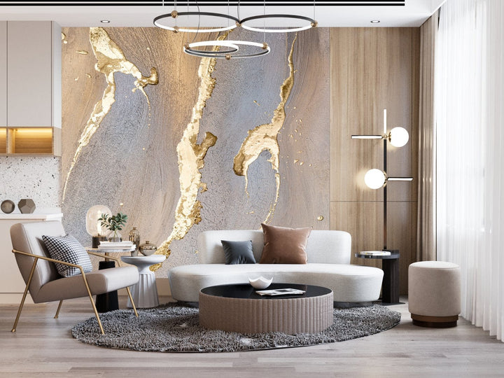 Ekskluzīvas fototapetes "Petitto Art" - Zelta marmors D-ART