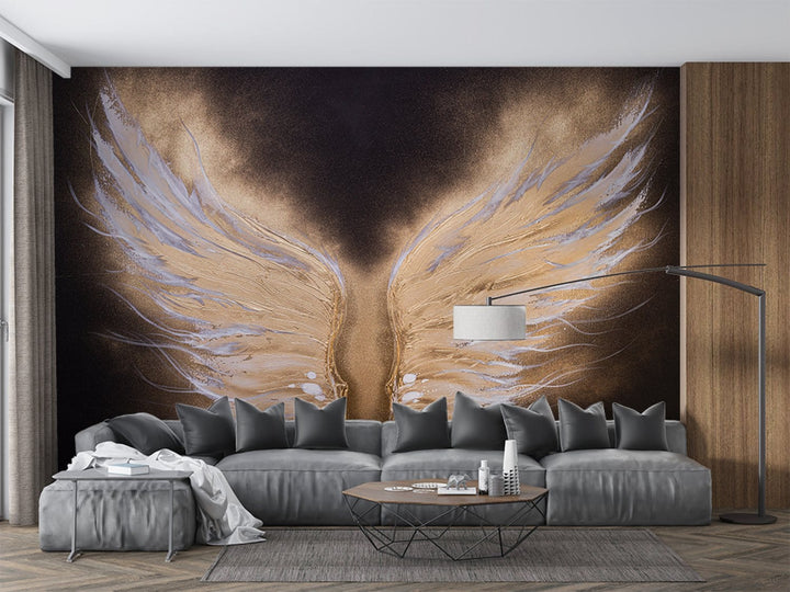 Ekskluzīvas fototapetes "Petitto Art" - Zelta spārni D-ART