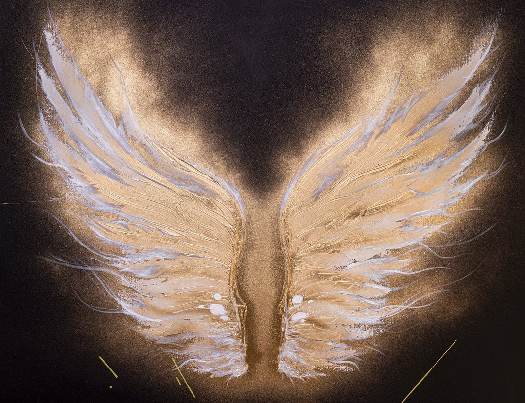 Ekskluzīvas fototapetes "Petitto Art" - Zelta spārni D-ART