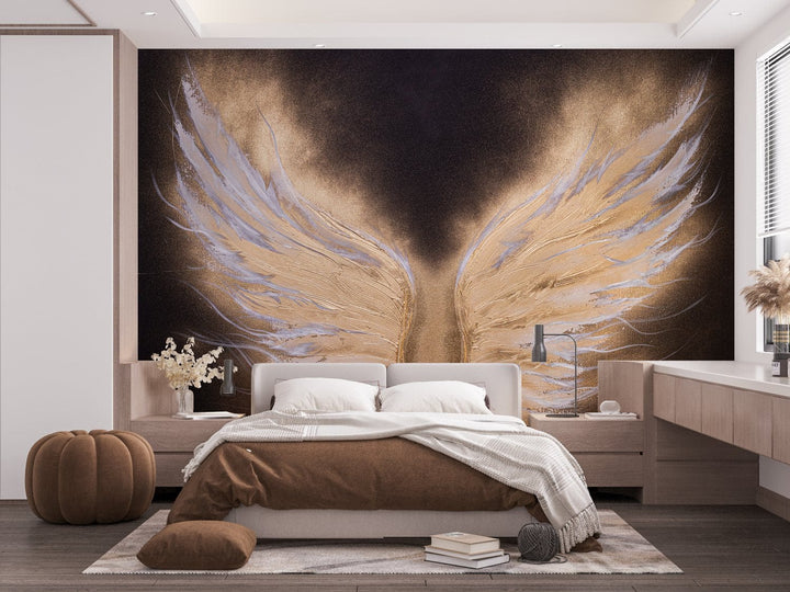 Ekskluzīvas fototapetes "Petitto Art" - Zelta spārni D-ART