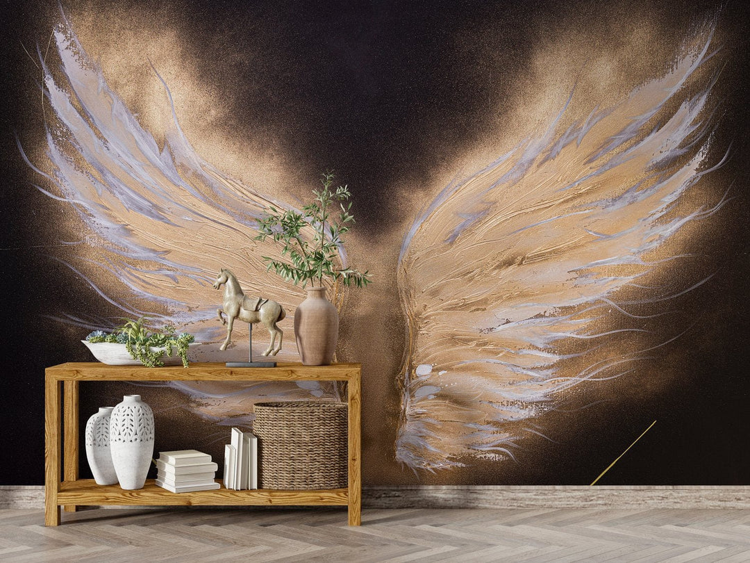Ekskluzīvas fototapetes "Petitto Art" - Zelta spārni D-ART