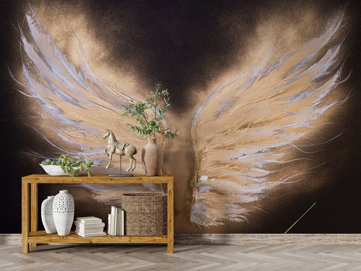 Ekskluzīvas fototapetes "Petitto Art" - Zelta spārni D-ART