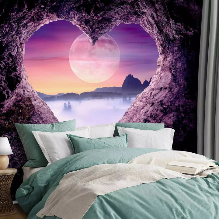 Fototapetes ar romantisku tematiku - Violeta ala, violetā krāsā G-ART
