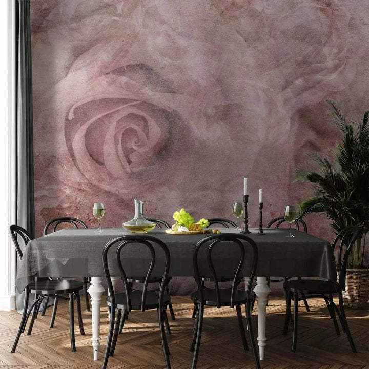 Fototapetes ar rozēm maigos rozā toņos, vintāžas stilā - 135490 G-ART