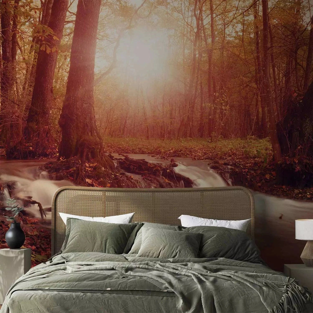 Fototapetes ar rudens mežu - Rudens sapnis - dabas noskaņas G-ART