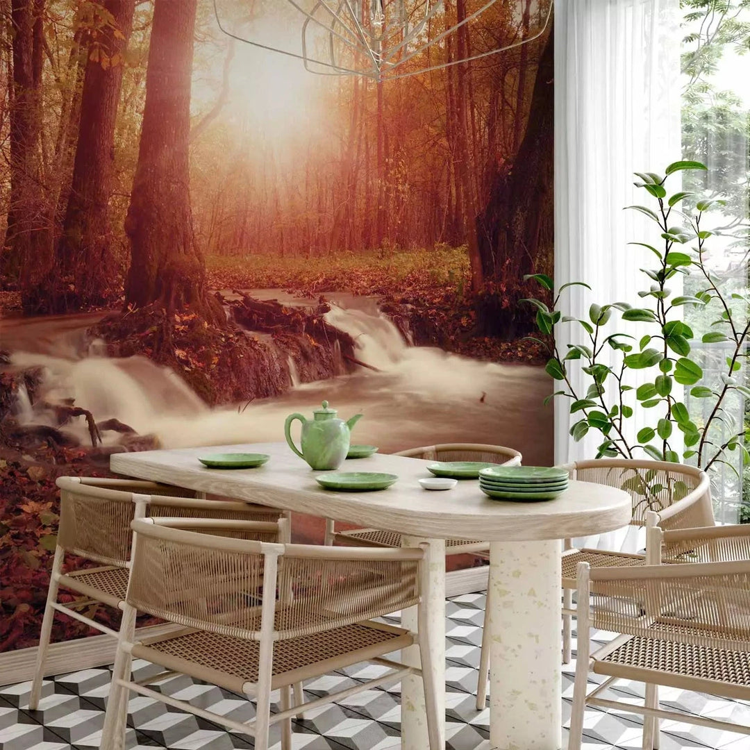 Fototapetes ar rudens mežu - Rudens sapnis - dabas noskaņas G-ART