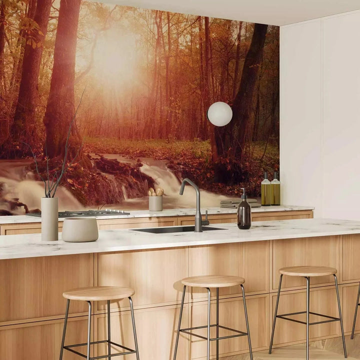 Fototapetes ar rudens mežu - Rudens sapnis - dabas noskaņas G-ART