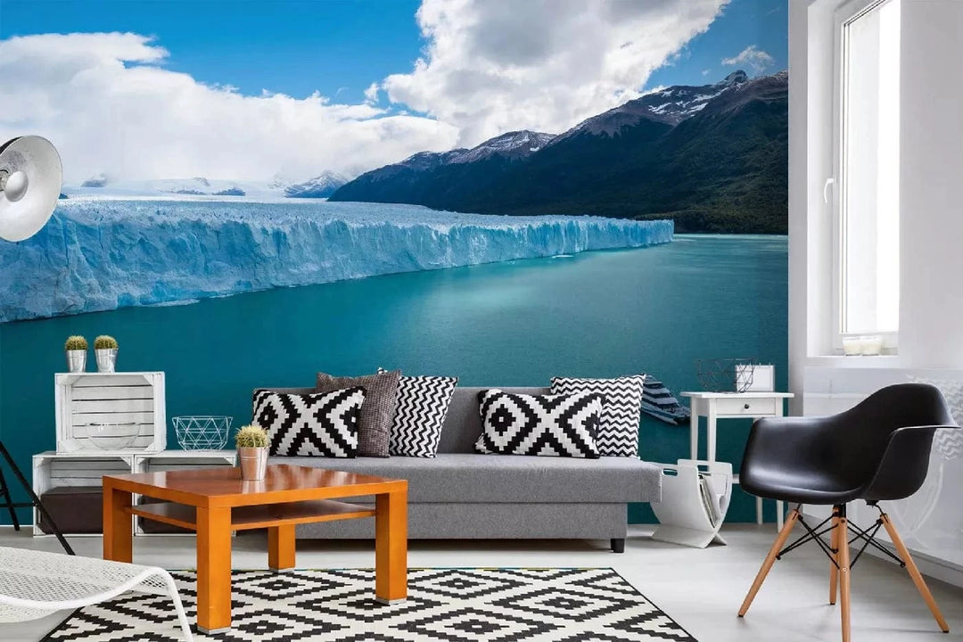 Fototapetes ar skaistu ainavu - Patagonijas ledus lauks, zilā krāsā D-ART