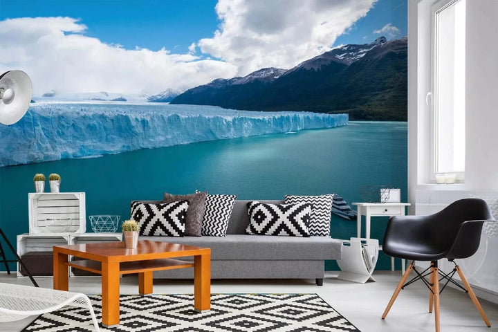 Fototapetes ar skaistu ainavu - Patagonijas ledus lauks, zilā krāsā D-ART