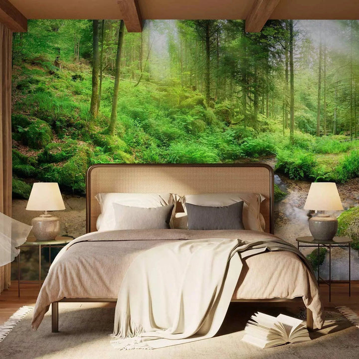 Fototapetes ar zaļu mežu - Neskarts mežs, 108227 G-ART