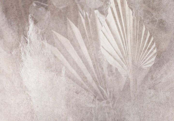 Fototapetes ar ziediem rozā un pelēkā - Dārza mirdzums - 134565 G-ART