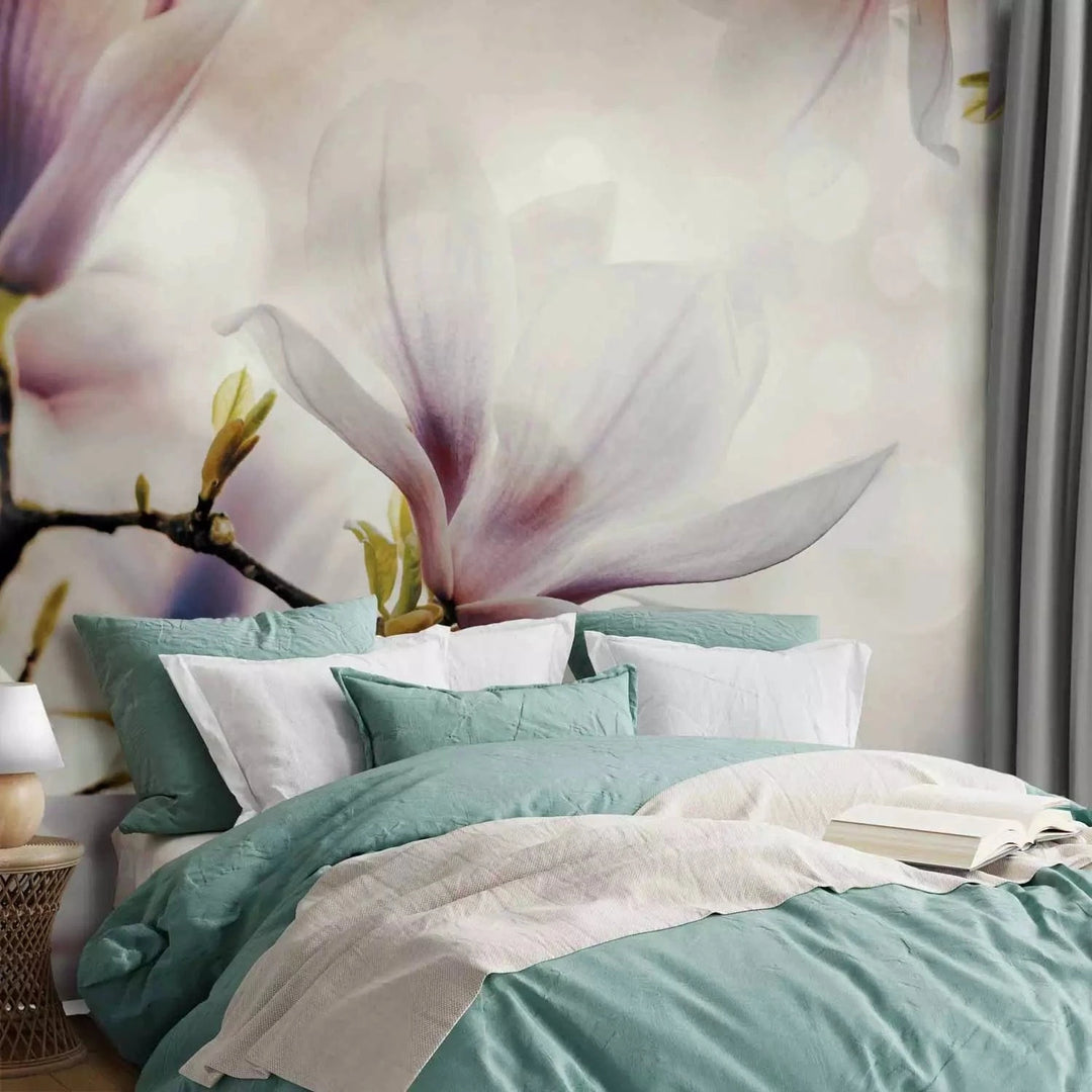 Fototapetes - Smalkās magnolijas bēšā krāsā - uz pasūtījumu G-ART