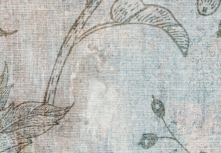 Fototapetes ar ziediem - Ziedu ornaments uz tekstila - 137259 G-ART