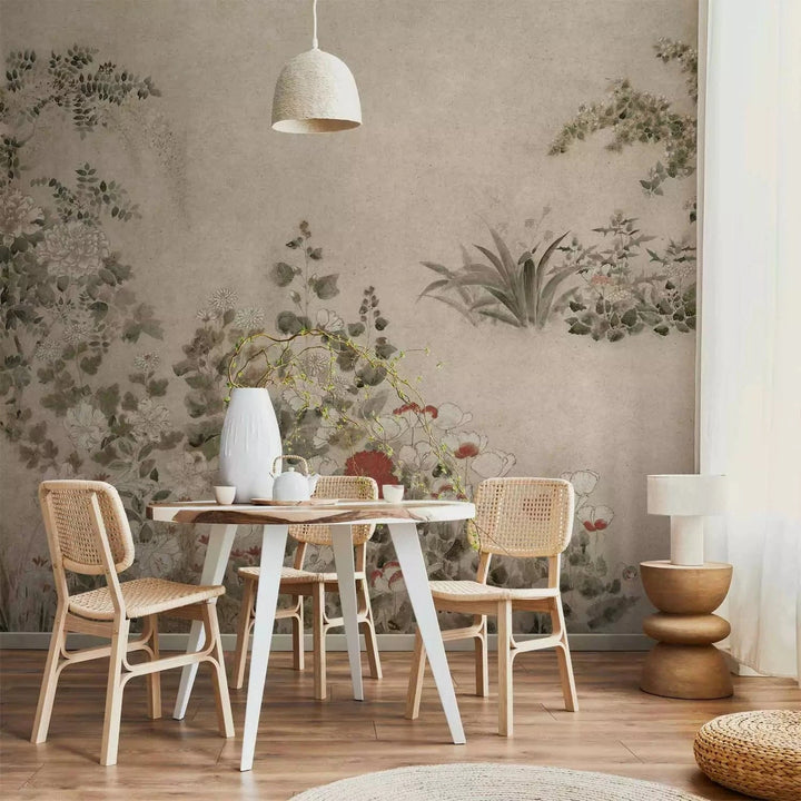 Fototapetes austrumu stilā - Ike no Taiga, Tikšanās Orhideju paviljonā G-ART