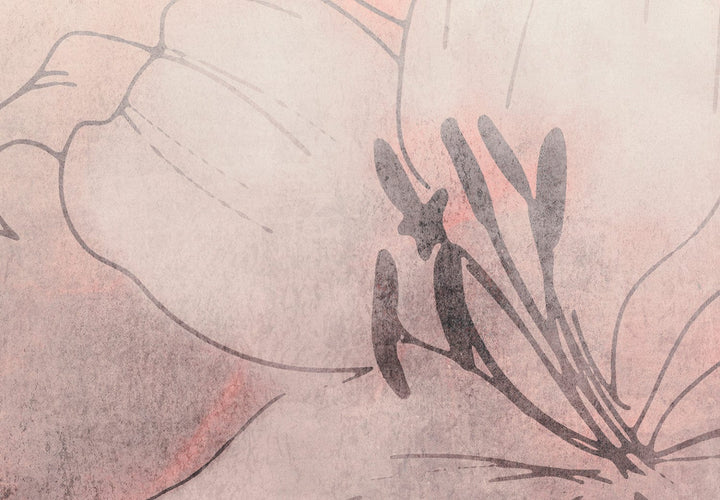 Fototapetes viesistabai rozā toņos - Baltas lilijas - 149250 G-ART