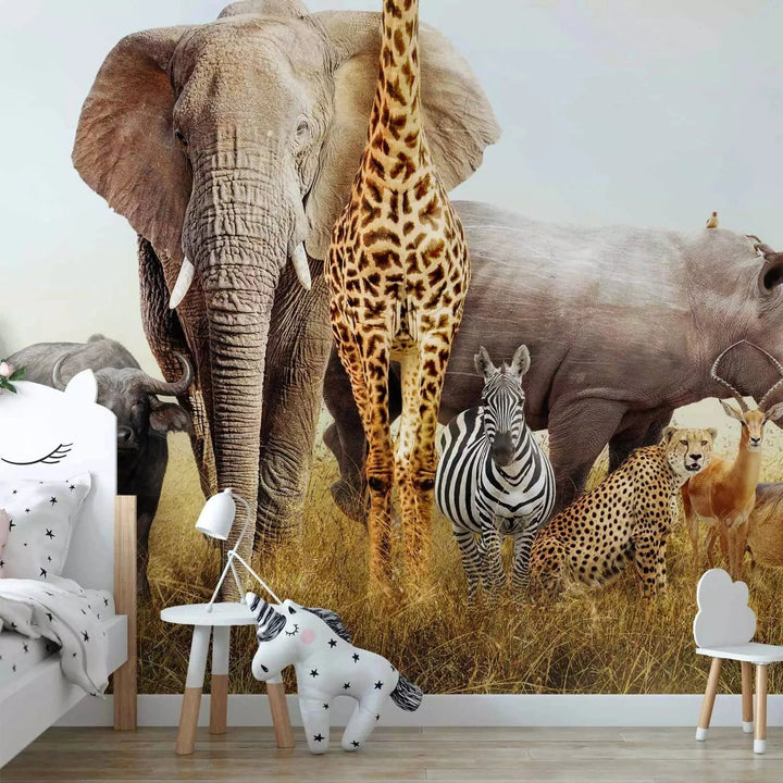 Fototapetes bērnistabai ar dzīvniekiem - Āfrikas fauna - 113809 G-ART