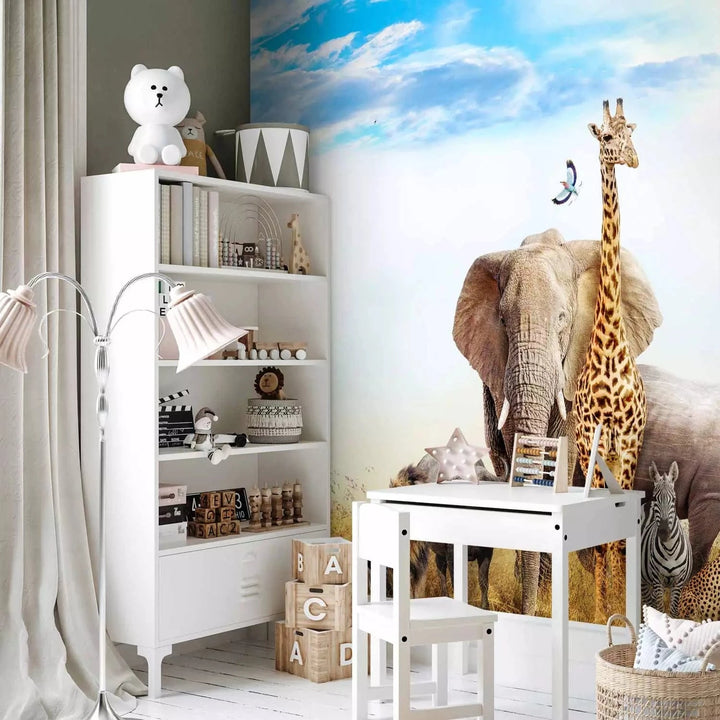 Fototapetes bērnistabai ar dzīvniekiem - Āfrikas fauna - 113809 G-ART