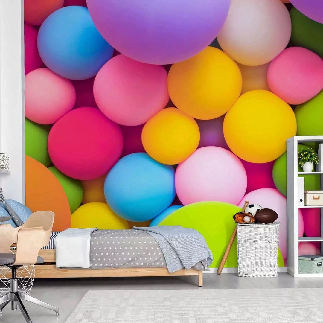 Fototapetes bērnuistabai - Krāsains bumbiņas - 88504 G-ART