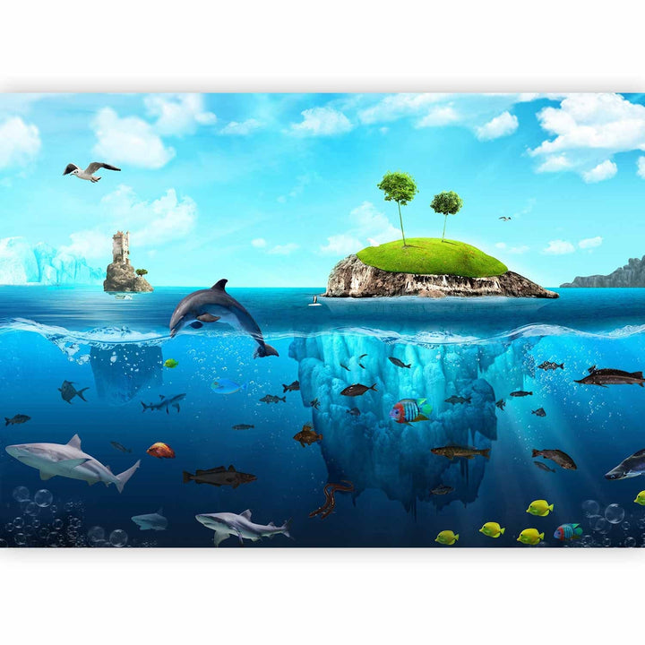 Fototapetes ar zemūdens dzīvi - Ūdens zeme - 59769 G-ART