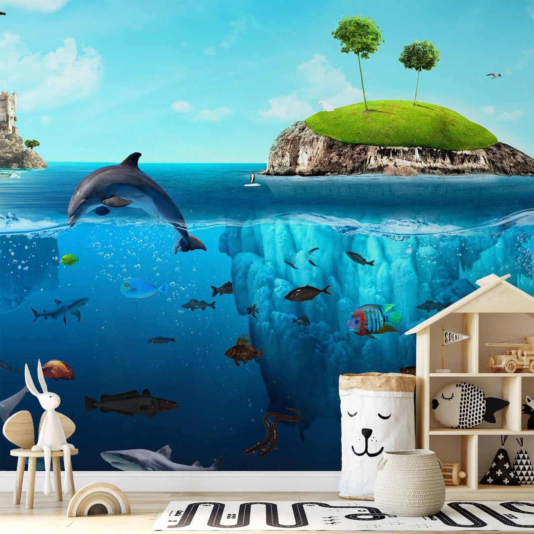 Fototapetes ar zemūdens dzīvi - Ūdens zeme - 59769 G-ART