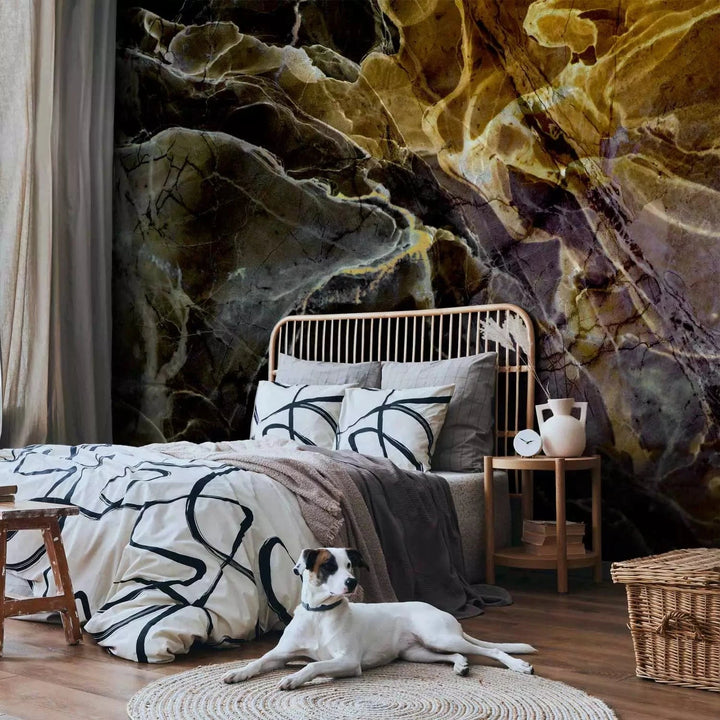 Fototapetes ar marmoru - Dabīgais akmens zemes krāsās, 148587 G-ART