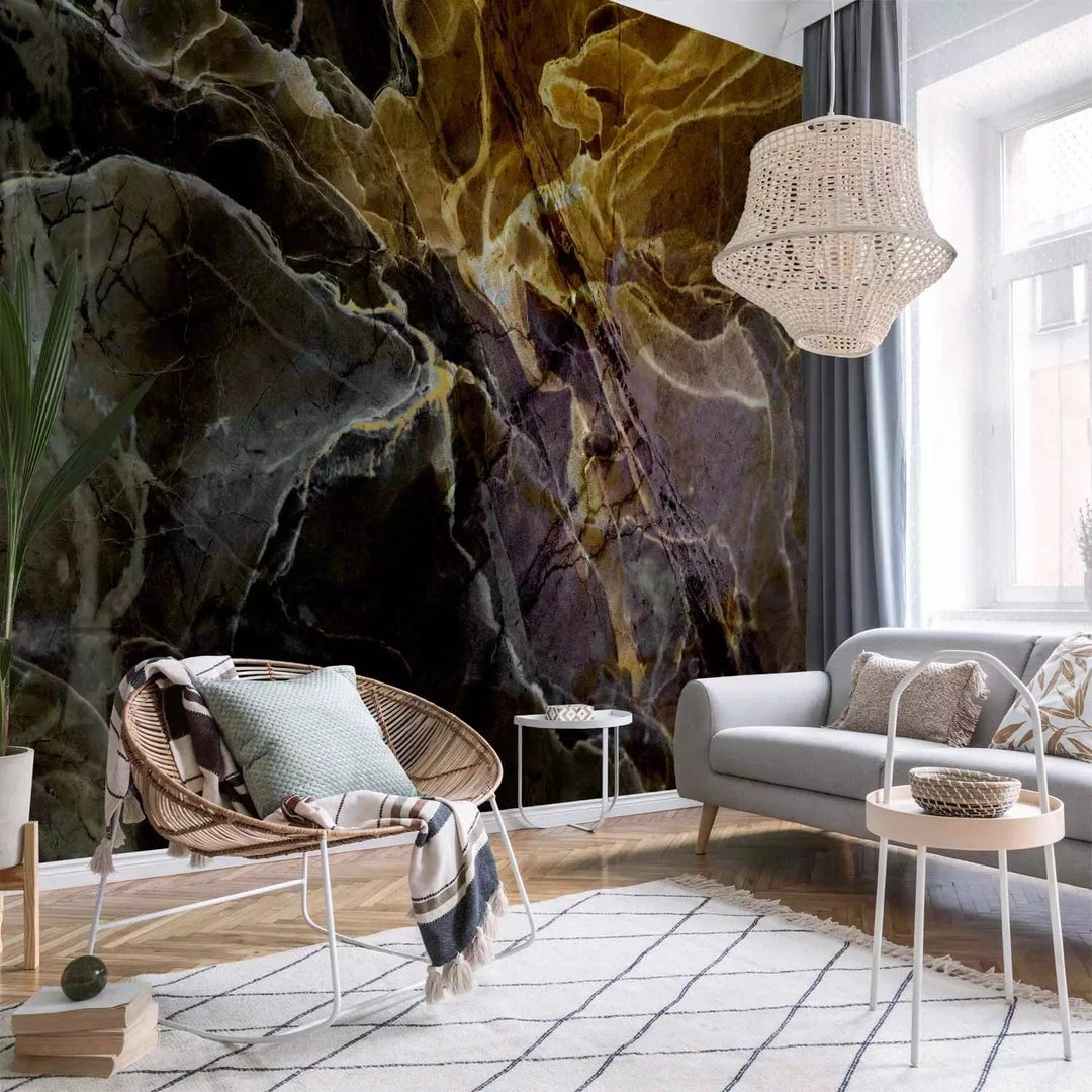 Fototapetes ar marmoru - Dabīgais akmens zemes krāsās, 148587 G-ART