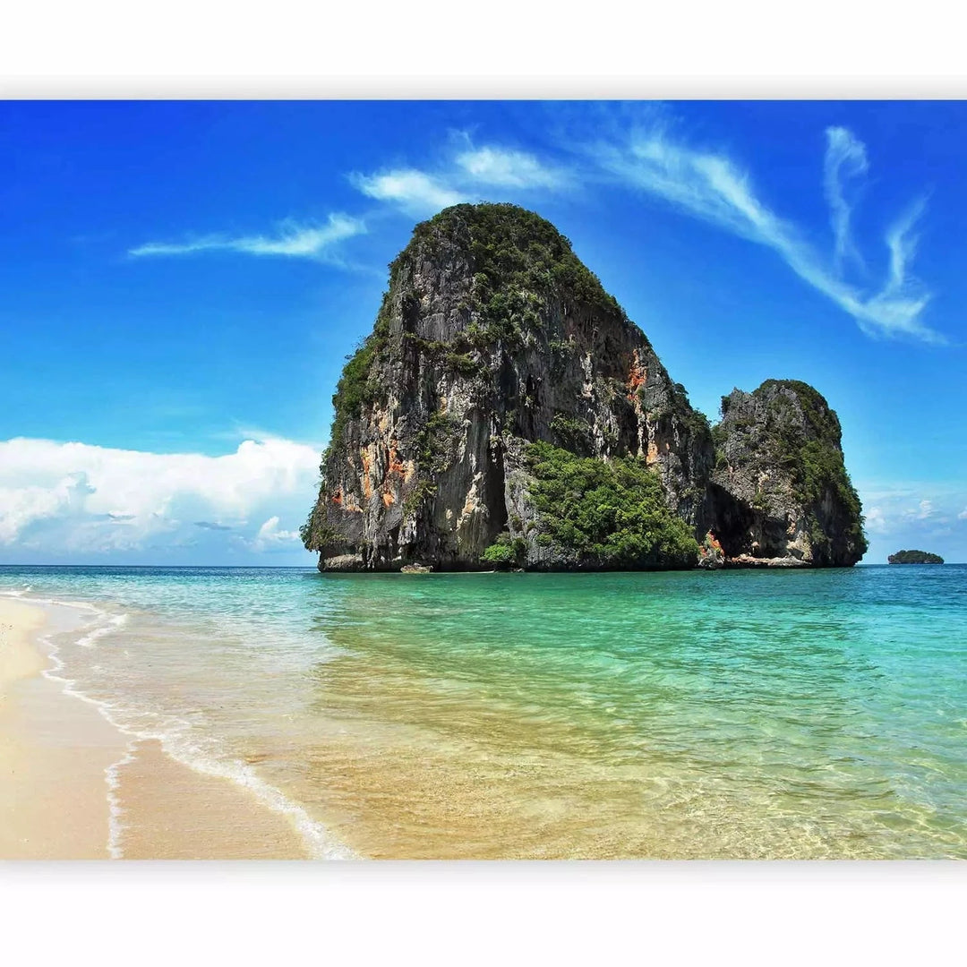 Fototapetes - Eksotiska ainava - Railay pludmale, zilā krāsā G-ART