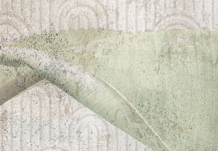 Fototapetes - Eksotiskas lapas pieklusinātos zaļos toņos - 151875 G-ART