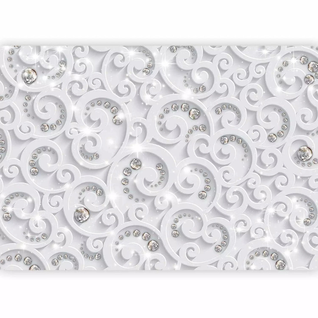 Fototapetes - Eleganta abstrakcija, baltā krāsā - 108468 G-ART