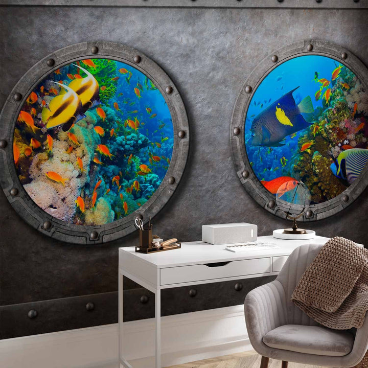 Fototapetes - Iluminators - zemūdens ainava uz koraļļu rifa, 60004 G-ART